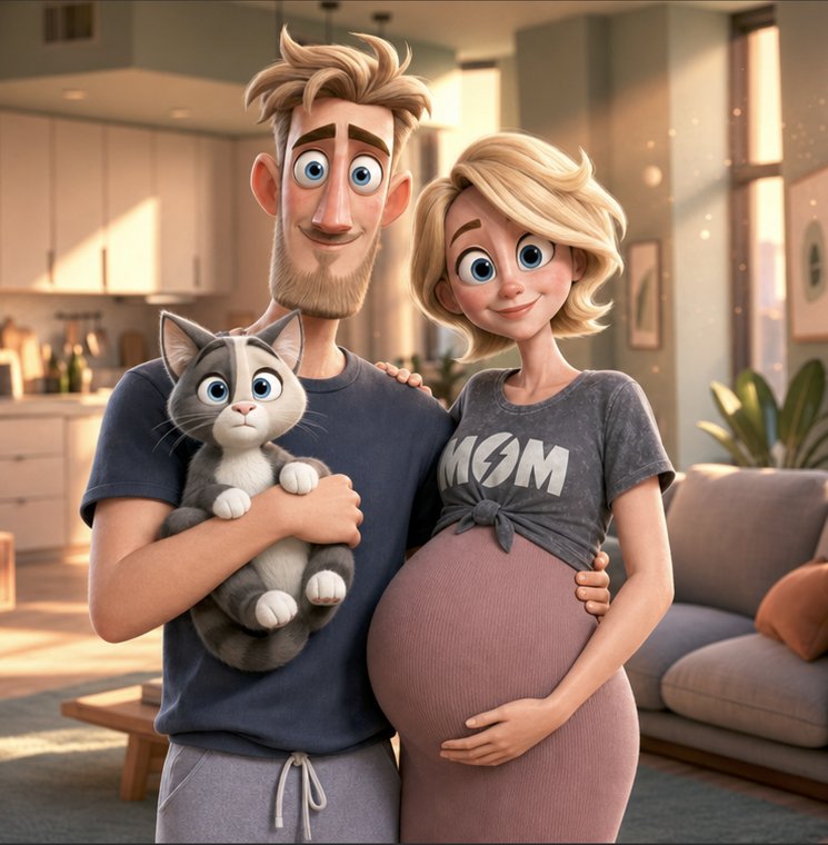 Luna and her family